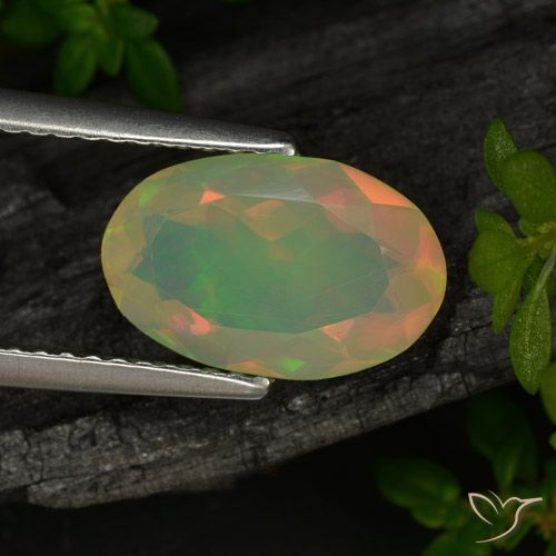 1.72 ct Oval Cut Opal, 11.4 x 7.4 mm From Ethiopia, Photo A