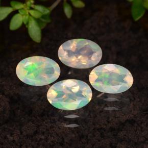 Multicolor Opal Gem - 0.3ct Oval Facet (ID: 471598)