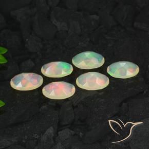 Opal Gemstones in 6 x 4 mm (calibrated) Size for Sale, Opal Stones in Multicolor Color