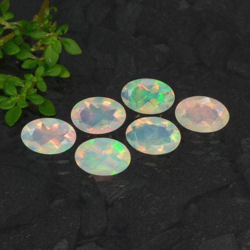 Multicolor Opal Gem - 0.3ct Oval Facet (ID: 471718)