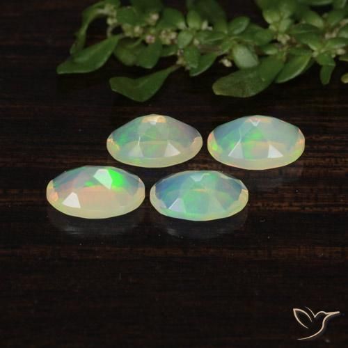 Opal Gemstones in 6 x 4 mm (calibrated) Size for Sale, Opal Stones in Multicolor Color