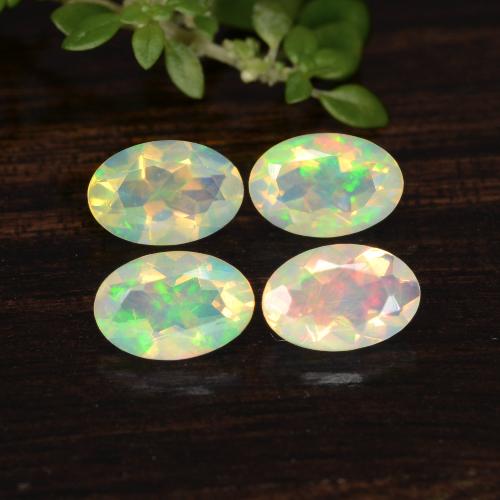 Multicolor Opal Gem - 0.3ct Oval Facet (ID: 471740)