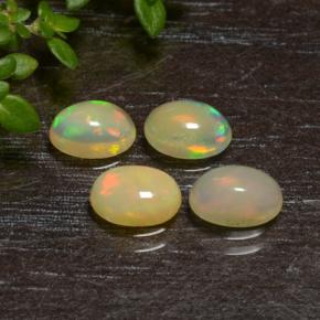 Multicolor Opal Gem - 0.3ct Oval Cabochon (ID: 475448)