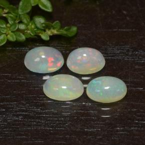 Multicolor Opal Gem - 0.3ct Oval Cabochon (ID: 476601)