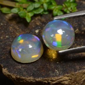 0.7ct Round Cabochon Yellow Opal for sale thumb image of 0.7ct Round Cabochon Yellow Opal (ID: 477290)