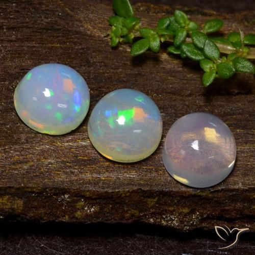 Opal Gemstones in 6 mm (calibrated) Size for Sale, Opal Stones in Multicolor Color
