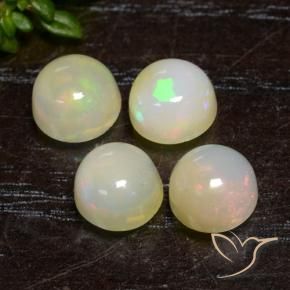 Opal Gemstones in 6 mm (calibrated) Size for Sale, Opal Stones in Multicolor Color