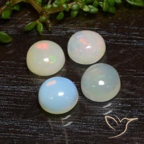Opal Gemstones in 6 mm (calibrated) Size for Sale, Opal Stones in Multicolor Color