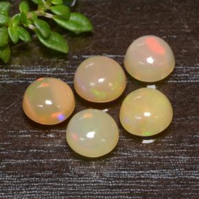 1.3ct Round Cabochon Yellow Opal for sale thumb image of 1.3ct Round Cabochon Yellow Opal (ID: 477502)
