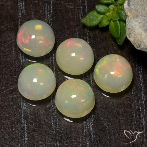 3.19 ct Round Opal, 6.2 mm From Ethiopia, Photo A