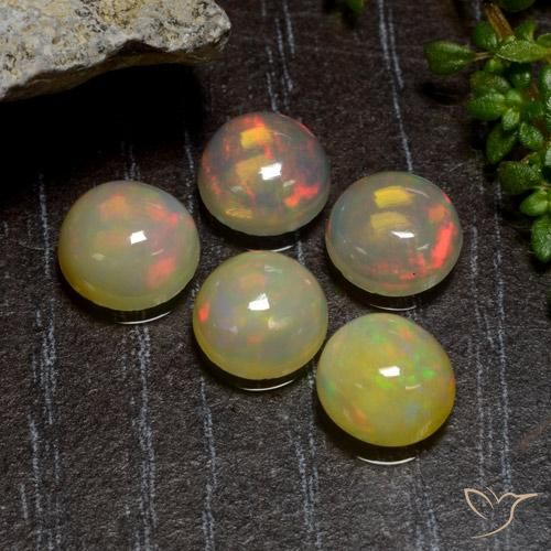 3.01 ct Round Opal, 6.3 mm From Ethiopia, Photo A
