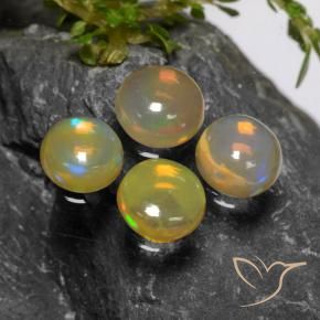 Opal Gemstones in 6 mm (calibrated) Size for Sale, Opal Stones in Multicolor Color