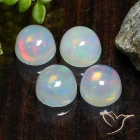 Opal Gemstones in 5 mm (calibrated) Size for Sale, Opal Stones in Multicolor Color