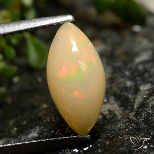 1.42ct Natural Multicolor Opal, Marquise, Translucent