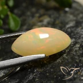 Opal Gemstone in 11.9 x 5.9 mm Size for Sale, Opal Stone in Multicolor Color