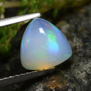 1.3ct Trillion Cabochon White Opal Gem for sale 1.3ct Trillion Cabochon White Opal Gem (ID: 478399)