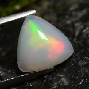 1.7ct Trillion Cabochon White Opal for sale thumb image of 1.7ct Trillion Cabochon White Opal (ID: 478409)