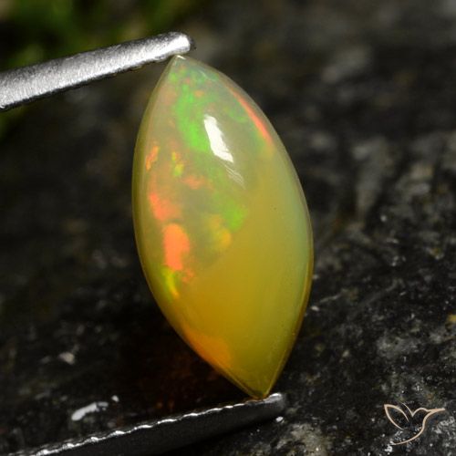1.29ct Natural Multicolor Opal, Marquise, Translucent