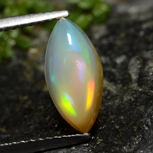 Multicolor Opal Gem - 1.2ct Marquise Cabochon (ID: 478414)