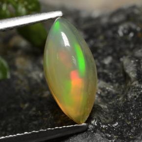 Mehrfarbig Opal Edelstein - 1.2ct Marquise Cabochon (ID: 478415)