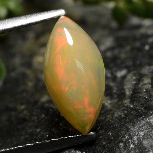 Multicolor Opal Gem - 1.1ct Marquise Cabochon (ID: 478418)