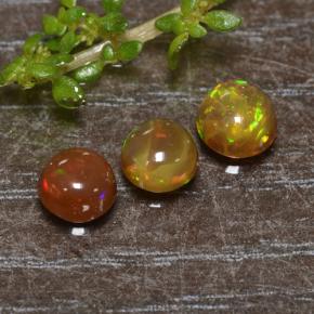 1ct Round Cabochon Yellow Opal for sale thumb image of 1ct Round Cabochon Yellow Opal (ID: 478455)