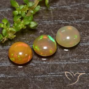 Opal Gemstones in 6 mm (calibrated) Size for Sale, Opal Stones in Multicolor Color