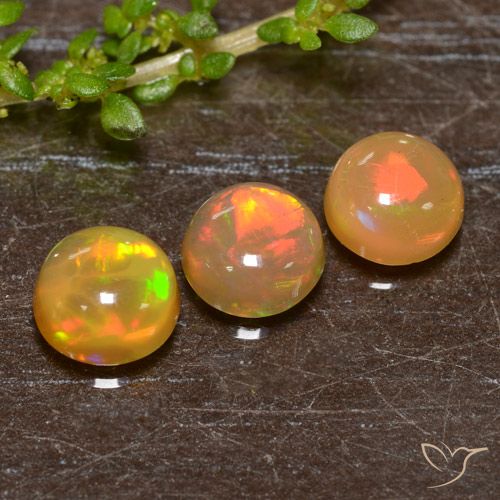1.93ctw Natural Multicolor Opal, Round, Translucent