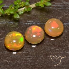 Opal Gemstones in 6 mm (calibrated) Size for Sale, Opal Stones in Multicolor Color
