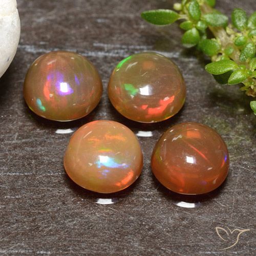 1.95ctw Natural Multicolor Opal, Round, Translucent