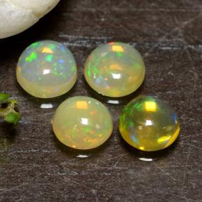 Opal Gemstones in 5 mm (calibrated) Size for Sale, Opal Stones in Multicolor Color