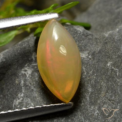 0.95ct Natural Multicolor Opal, Marquise, Transparent