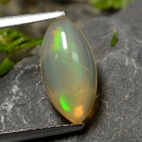Multicolor Opal Gem - 1.2ct Marquise Cabochon (ID: 478641)