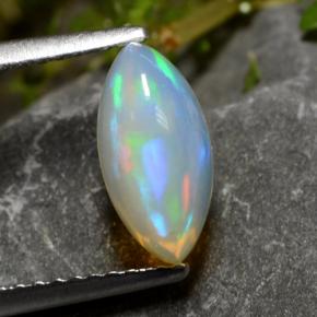 Multicolor Opal Gem - 1ct Marquise Cabochon (ID: 478686)