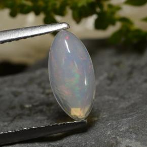 0.8ct Marquise Cabochon White Opal Gem for sale 0.8ct Marquise Cabochon White Opal Gem (ID: 478794)