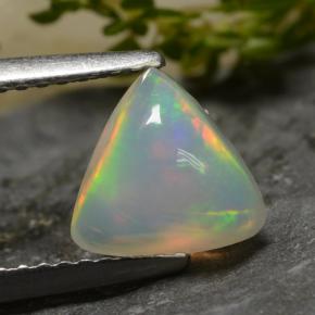 0.9ct Trillion Cabochon White Opal Gem for sale 0.9ct Trillion Cabochon White Opal Gem (ID: 478799)