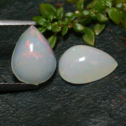 Multicolor Opal Gem - 1.3ct Pear Cabochon (ID: 478982)