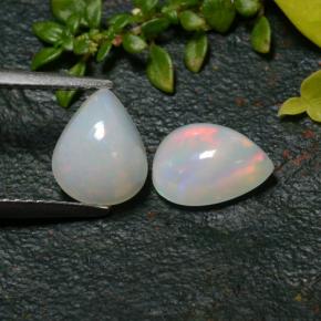 Multicolor Opal Gem - 1.1ct Pear Cabochon (ID: 478987)