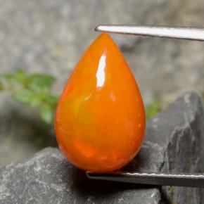3ct Pear Cabochon Orange Opal for sale thumb image of 3ct Pear Cabochon Orange Opal (ID: 479506)
