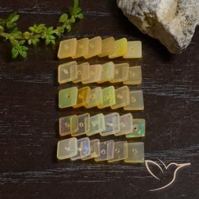 4.58 ctw Multicolor Opal Stones, Natural Opal in Square with Hole Shape for Sale