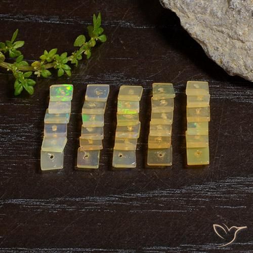 Opal Gemstones in 3.7 x 3.6 mm Size for Sale, Opal Stones in Multicolor Color