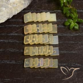 3.90 ctw Multicolor Opal Stones, Natural Opal in Square with Hole Shape for Sale