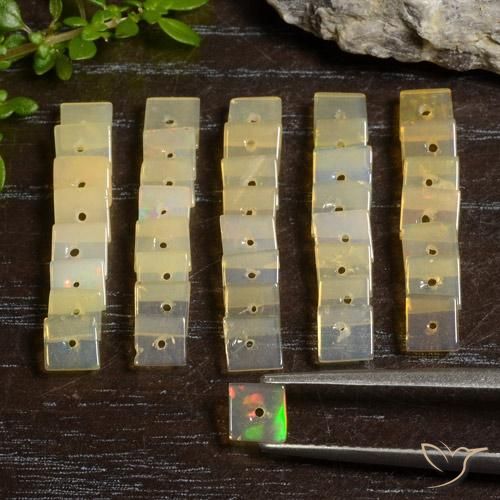 Opal Gemstones in 4.6 x 4.5 mm Size for Sale, Opal Stones in Multicolor Color