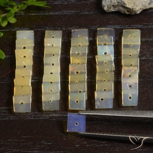 Opal Gemstones in 4.4 x 4.4 mm Size for Sale, Opal Stones in Multicolor Color