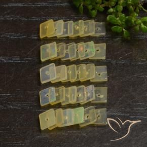 2.65 ctw Multicolor Opal Stones, Natural Opal in Square with Hole Shape for Sale