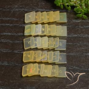 5.17 ctw Multicolor Opal Stones, Natural Opal in Square with Hole Shape for Sale