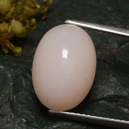 Medium Pink Opal Gem - 5.6ct Oval Cabochon (ID: 483469)
