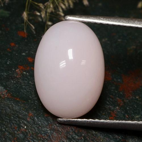 Rose Pink Opal Gem - 5.5ct Oval Cabochon (ID: 483490)