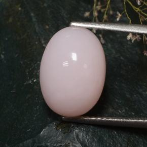 Светло-розовый Опал Камень - 5.7ct Овал Кабошон (ID: 483493)
