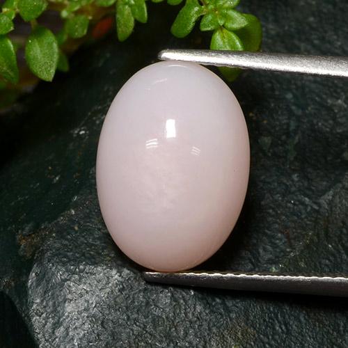 Rose Pink Opal Gem - 5.4ct Oval Cabochon (ID: 483496)